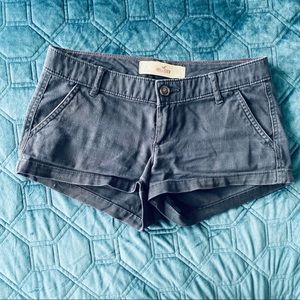 Hollister Shorts Navy Blue Twill
